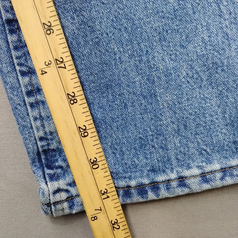 Wrangler 36MWZ Slim Fit Cowboy Cut Jeans Mens 32x32 Medium Wash Blue Denim